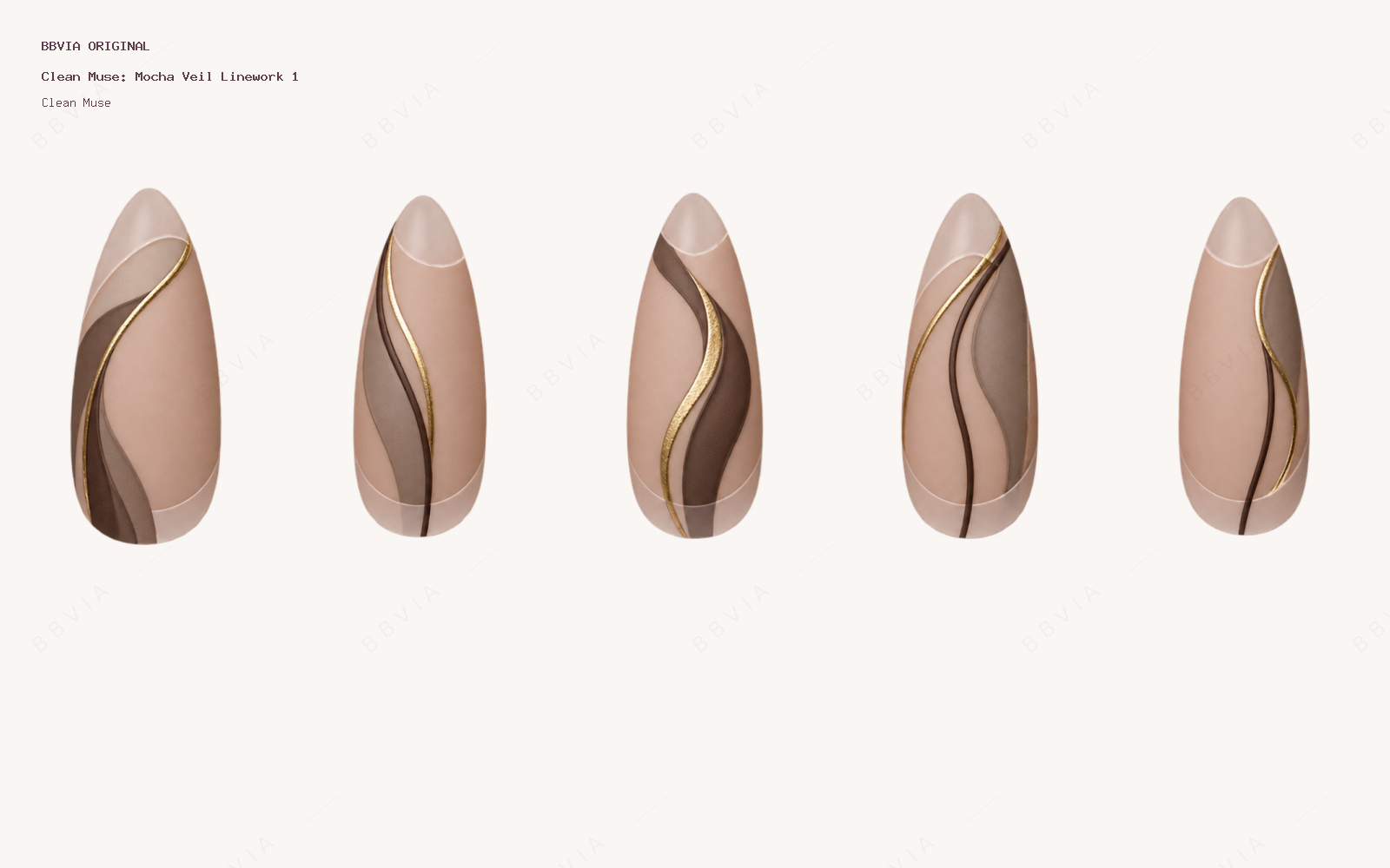 Mocha Veil Linework 1 — full design preview