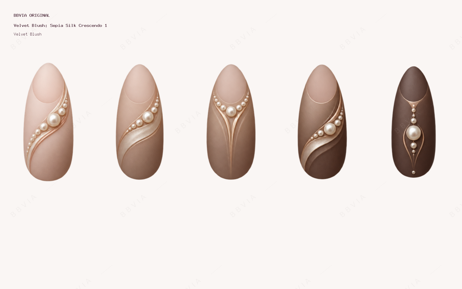 Sepia Silk Crescendo 1 — full design preview